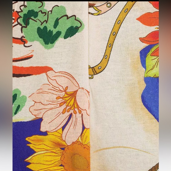 Antonio Melani
Bronwyn Linen Blend Ocean Print Cutout Halter A-Line Maxi Dress - Picture 6 of 6